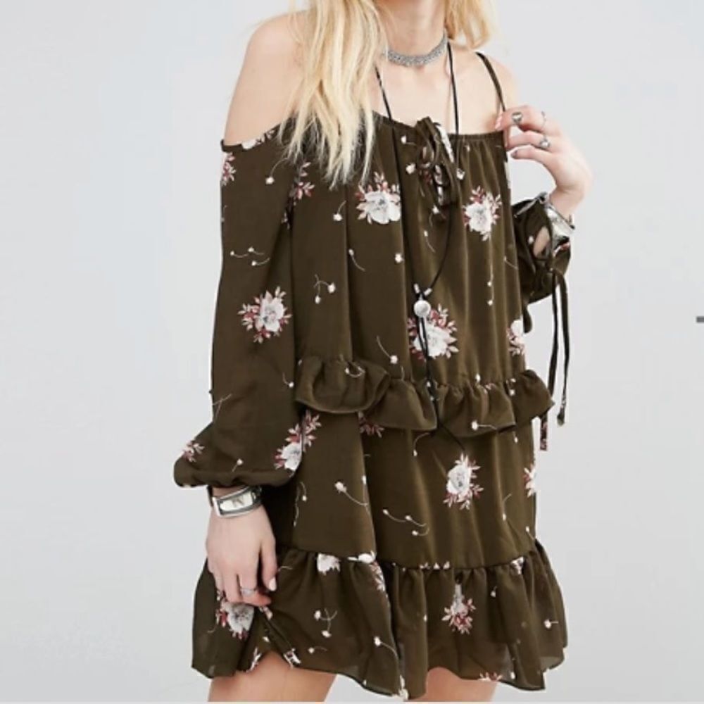 ASOS off shoulder mini dress